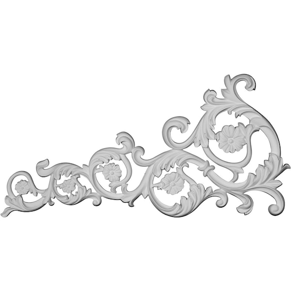 Ekena Millwork 29 3/4"W x 15 1/4"H x 1"P Avery Onlay, Left ONL30X15X01AV-L - main